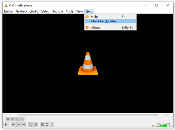 VLC Check for Updates
